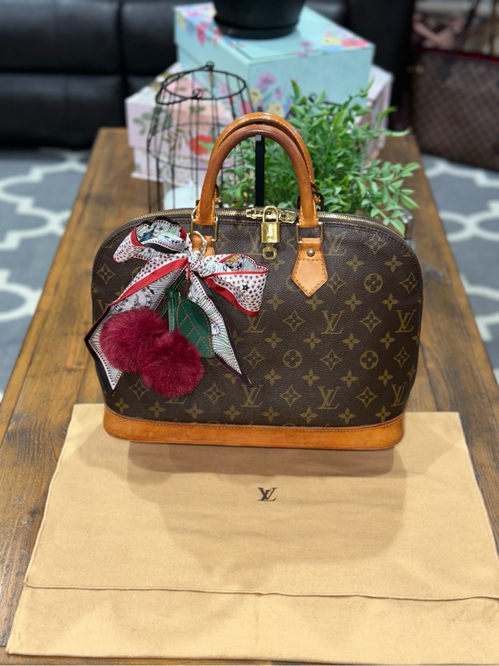 Louis Vuitton Alma PM Monogram Vintage 1996 Full Set